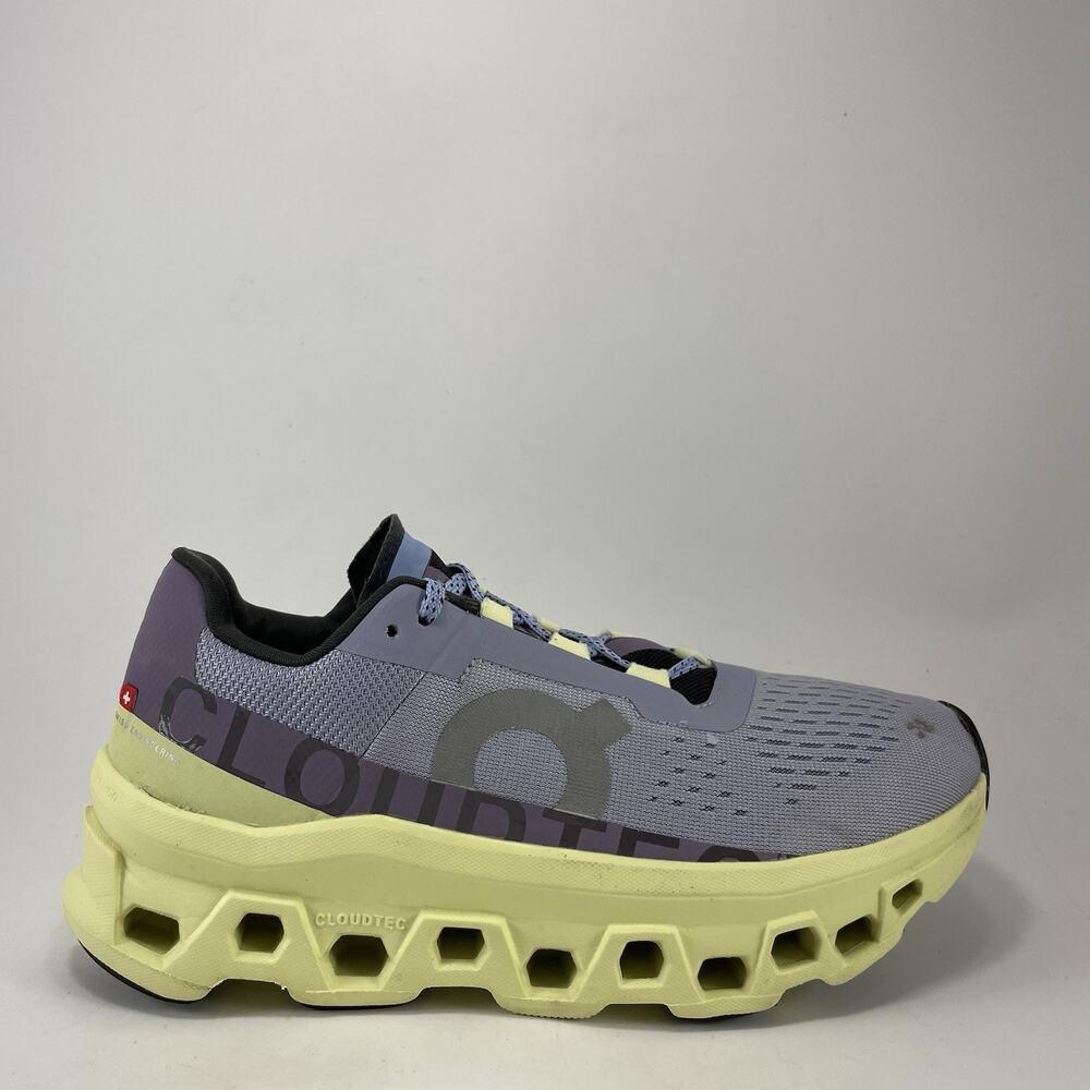 On Running Cloudmonster Womens Size 7.5 Nimbus/Hay Maximalist Running Shoes
